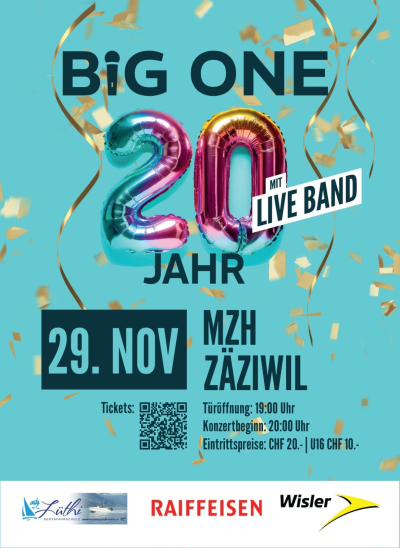 BIG ONE Jubiläumskonzert mit Live-Band