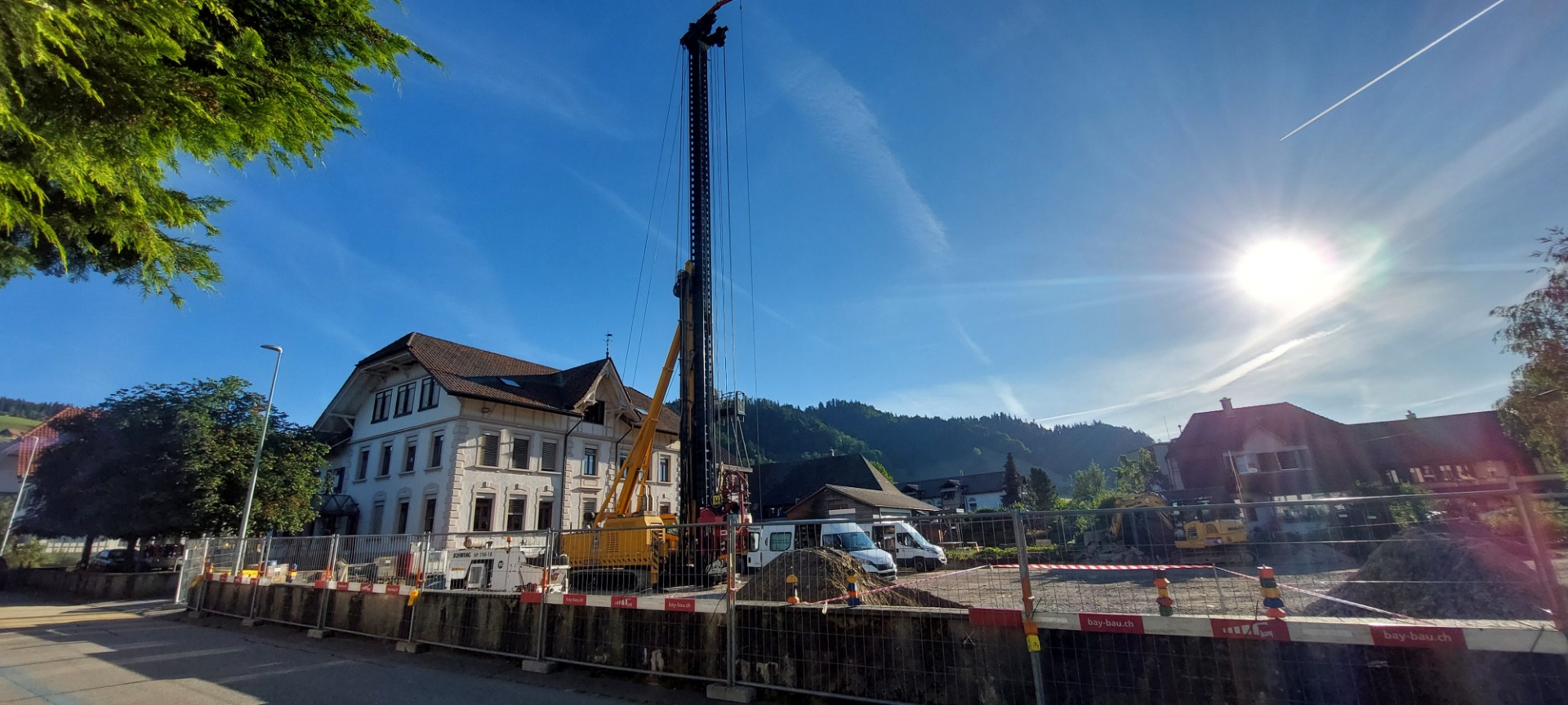 Bohrmaschine Pfählung