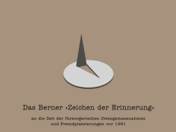 Das Berner Zeichen der Erinnerung - ZEDER
